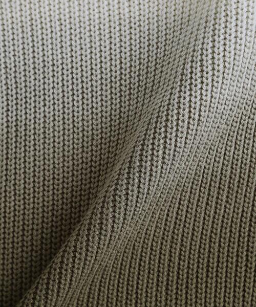 tk.TAKEO KIKUCHI（ティーケータケオキクチ）の「コットン畔編みグラデーションニット（ニット/セーター・メンズ・ライトグレー/オフホワイト/チャコールグレー・02/03/04）」の14枚目の写真