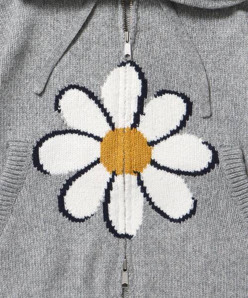 FFEIN（フェイン）の「【FFEIN（フェイン）】エクアドル風ヘビーニットジップアップ / ニット ダブルジップ ジップパーカー 短丈 フーディ（パーカー・メンズ・A/アッシュグレー・SMALL/MEDIUM/LARGE）」の9枚目の写真