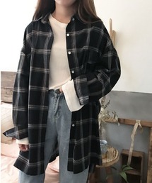 i-dare | 【i-dare】チェック柄 オーバーサイズ シャツ(シャツ/ブラウス)