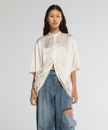 CINOH（チノ）の「サテンドレープブラウス（シャツ/ブラウス）」