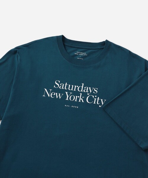 Saturdays NYC(サタデーズ ニューヨークシティ )の「Miller Standard SS Tee(Tシャツ/カットソー・メンズ・ブルー/ダークブラウン・L/M/S/XL/X-SMALL)」の9枚目の写真
