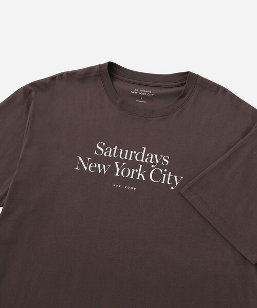 Saturdays NYC(サタデーズ ニューヨークシティ )の「Miller Standard SS Tee(Tシャツ/カットソー・メンズ・ブルー/ダークブラウン・L/M/S/XL/X-SMALL)」の10枚目の写真