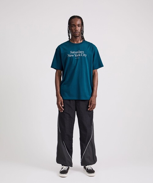 Saturdays NYC(サタデーズ ニューヨークシティ )の「Miller Standard SS Tee(Tシャツ/カットソー・メンズ・ブルー/ダークブラウン・L/M/S/XL/X-SMALL)」の19枚目の写真