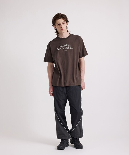 Saturdays NYC(サタデーズ ニューヨークシティ )の「Miller Standard SS Tee(Tシャツ/カットソー・メンズ・ブルー/ダークブラウン・L/M/S/XL/X-SMALL)」の4枚目の写真