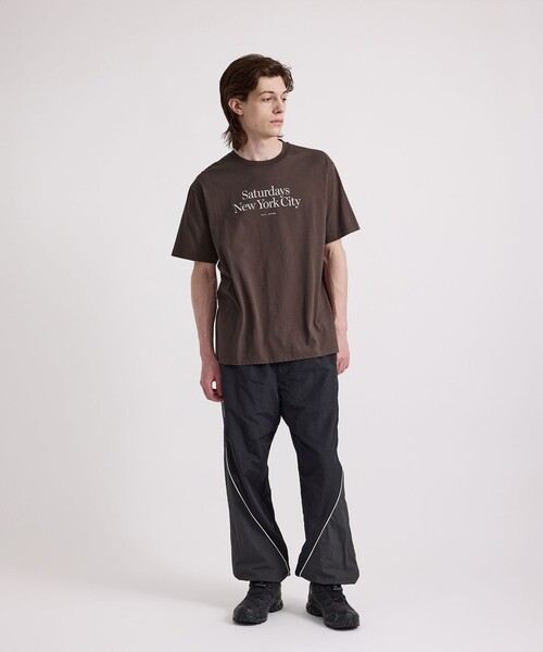 Saturdays NYC(サタデーズ ニューヨークシティ )の「Miller Standard SS Tee(Tシャツ/カットソー・メンズ・ブルー/ダークブラウン・L/M/S/XL/X-SMALL)」の5枚目の写真