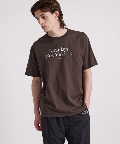 Saturdays NYC(サタデーズ ニューヨークシティ )の「Miller Standard SS Tee(Tシャツ/カットソー・メンズ・ブルー/ダークブラウン・L/M/S/XL/X-SMALL)」の17枚目の写真