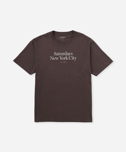 Saturdays NYC(サタデーズ ニューヨークシティ )の「Miller Standard SS Tee(Tシャツ/カットソー・メンズ・ブルー/ダークブラウン・L/M/S/XL/X-SMALL)」の7枚目の写真