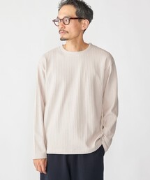 SHIPS: フェイク レイヤード クルーネック ロングスリーブ