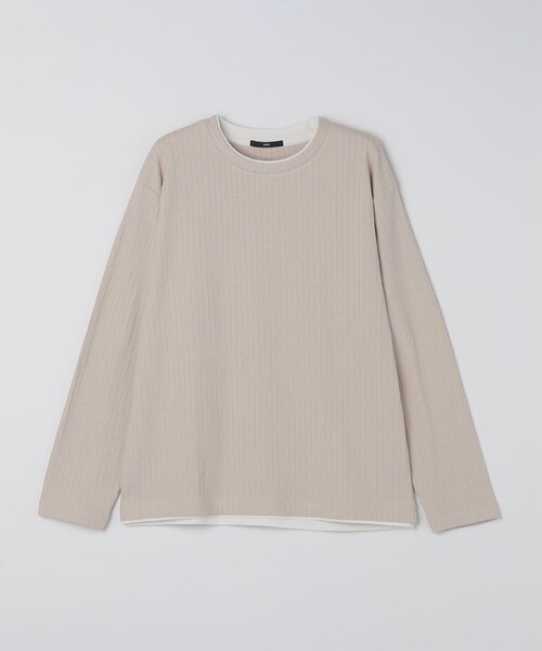 SHIPS(シップス)の「SHIPS: フェイク レイヤード クルーネック ロングスリーブ(Tシャツ/カットソー・メンズ・グレー/ベージュ/ネイビー/ワイン・SMALL/MEDIUM/LARGE/X-LARGE)」の18枚目の写真