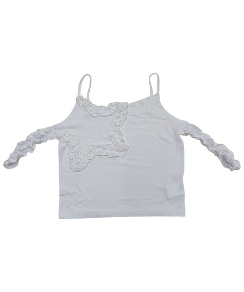 lilLilly（リルリリー）の「スターフリルキャミソール（キャミソール・レディース・ブラック/ホワイト/グレー・FREE）」の14枚目の写真