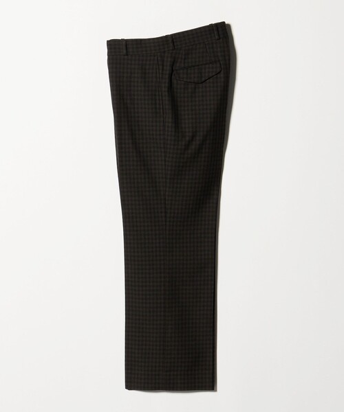 UNITED ARROWS（ユナイテッドアローズ）の「モダンチェック ノープリーツ ワイドストレート パンツ（スラックス・メンズ・オリーブ/ベージュ・M/L/S/XL）」の10枚目の写真