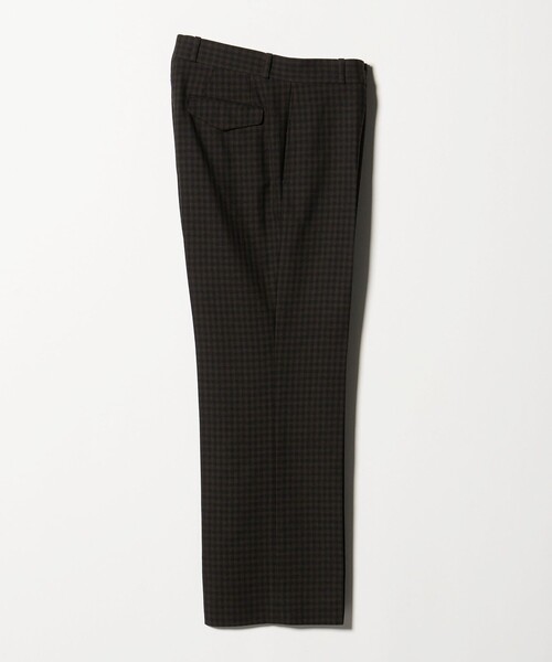 UNITED ARROWS（ユナイテッドアローズ）の「モダンチェック ノープリーツ ワイドストレート パンツ（スラックス・メンズ・オリーブ/ベージュ・M/L/S/XL）」の11枚目の写真