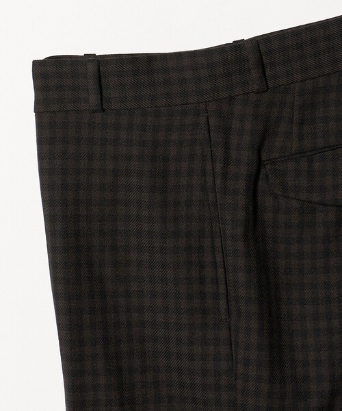 UNITED ARROWS（ユナイテッドアローズ）の「モダンチェック ノープリーツ ワイドストレート パンツ（スラックス・メンズ・オリーブ/ベージュ・M/L/S/XL）」の12枚目の写真