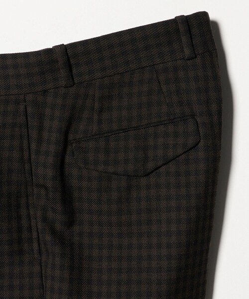 UNITED ARROWS（ユナイテッドアローズ）の「モダンチェック ノープリーツ ワイドストレート パンツ（スラックス・メンズ・オリーブ/ベージュ・M/L/S/XL）」の14枚目の写真