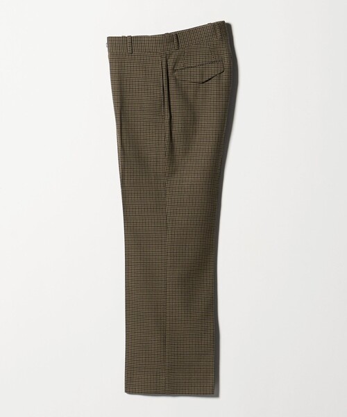 UNITED ARROWS（ユナイテッドアローズ）の「モダンチェック ノープリーツ ワイドストレート パンツ（スラックス・メンズ・オリーブ/ベージュ・M/L/S/XL）」の18枚目の写真