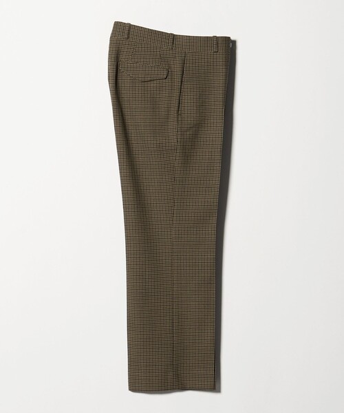 UNITED ARROWS（ユナイテッドアローズ）の「モダンチェック ノープリーツ ワイドストレート パンツ（スラックス・メンズ・オリーブ/ベージュ・M/L/S/XL）」の19枚目の写真