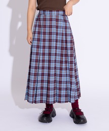 PUNYUS | チェックプリーツロングスカート(スカート)