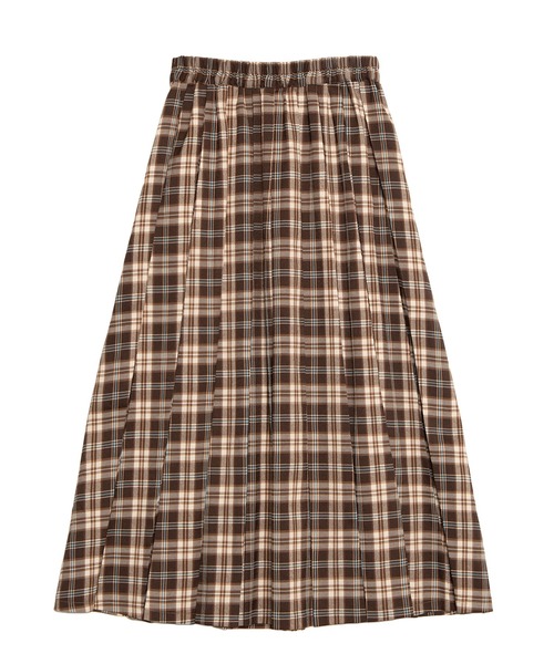 PUNYUS（プニュズ）の「チェックプリーツロングスカート（スカート・レディース・ブラウン/ブルー・1/2/3/4）」の13枚目の写真