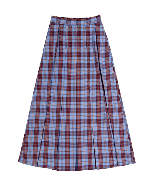 PUNYUS（プニュズ）の「チェックプリーツロングスカート（スカート・レディース・ブラウン/ブルー・1/2/3/4）」の17枚目の写真