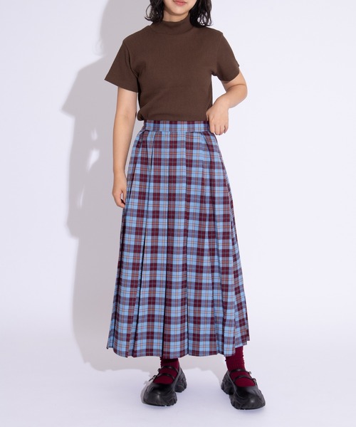 チェックプリーツロングスカート（スカート）｜PUNYUS（プニュズ）の