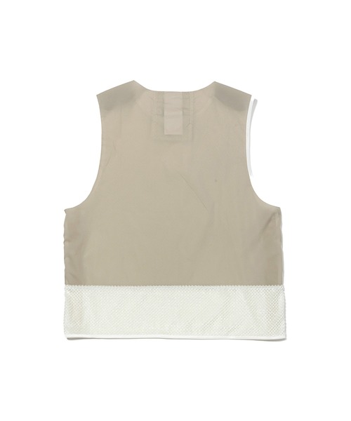 meanswhile(ミーンズワイル)の「Octa Conditioning Vest(ベスト・メンズ・グレー/オフホワイト・1(S))」の7枚目の写真
