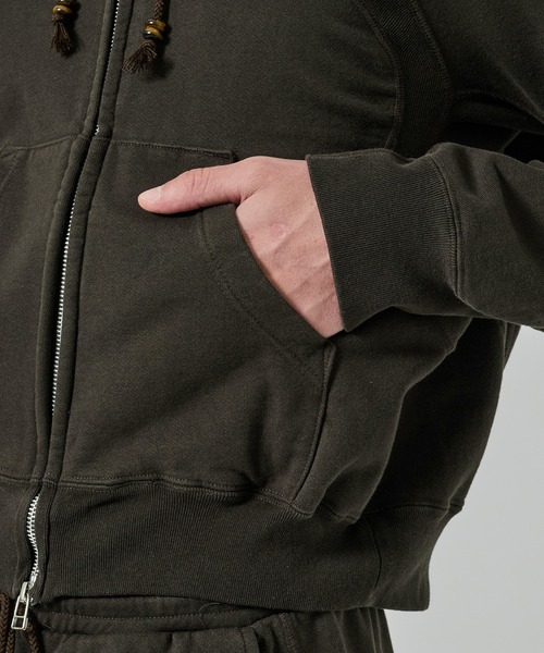 NVRFRGT】PANELLED ZIP UP HOODIE（パーカー）｜NVRFRGT