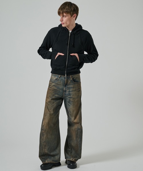 NVRFRGT】PANELLED ZIP UP HOODIE（パーカー）｜NVRFRGT（ネヴァー