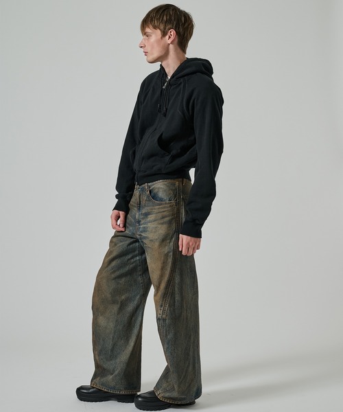 NVRFRGT】PANELLED ZIP UP HOODIE（パーカー）｜NVRFRGT（ネヴァー