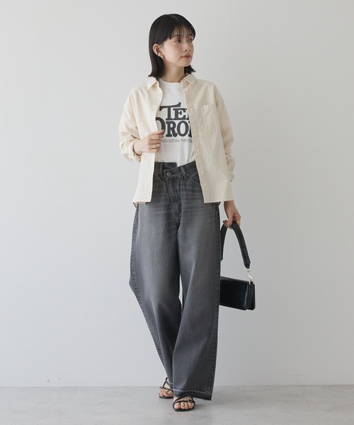 AMERICAN HOLIC(アメリカンホリック)の「オックスベーシックシャツ(シャツ/ブラウス・レディース・ピンク/サックスブルー/イエロー系その他2/オフホワイト/グレー系その他2・L/M)」の22枚目の写真