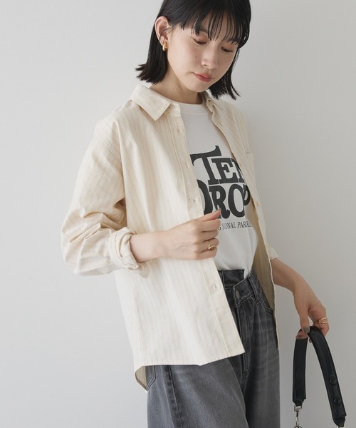 AMERICAN HOLIC(アメリカンホリック)の「オックスベーシックシャツ(シャツ/ブラウス・レディース・ピンク/サックスブルー/イエロー系その他2/オフホワイト/グレー系その他2・L/M)」の19枚目の写真