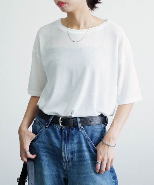 Chillfar(チルファー)の「シアースラブ半袖TEE(Tシャツ/カットソー・レディース・グレー/ホワイト/ブラック/レッド/ピンク/ブルー/オレンジ/ネイビー系・FREE)」の19枚目の写真
