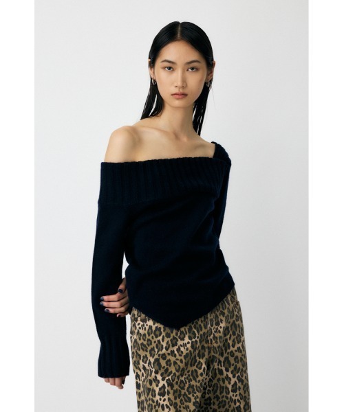 moussy マウジー ASYMMETRYトップス ネイビー 新色登場】ASYMMETRY トップス（ニット/セーター）｜MOUSSY（マウジー
