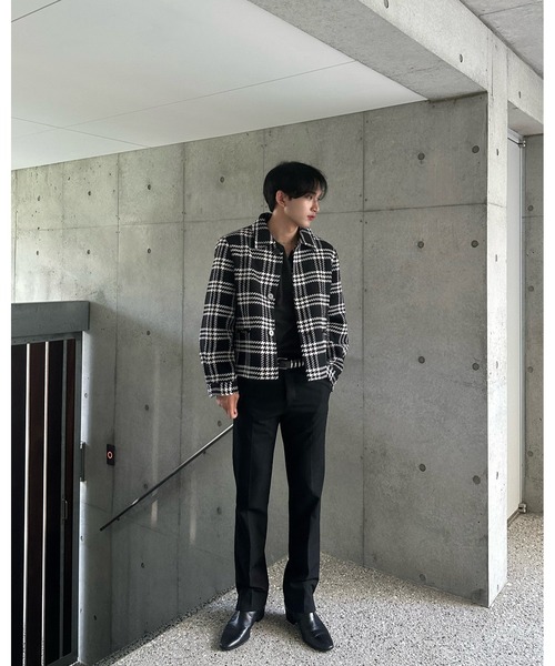 Otte(オッテ)の「ハウンドチェックジャケット(テーラードジャケット・メンズ・ブラック・MEDIUM/X-LARGE/LARGE)」の9枚目の写真