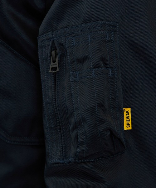 SPIEWAK(スピーワック)の「CWU-55/P N/Cタイタンクロス/フライトジャケット(ミリタリージャケット・メンズ・ブラック/ネイビー/イエロー/セージグリーン・SMALL/MEDIUM/LARGE/X-LARGE)」の19枚目の写真