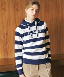 adabat | ボーダーニットパーカー(ニット/セーター)