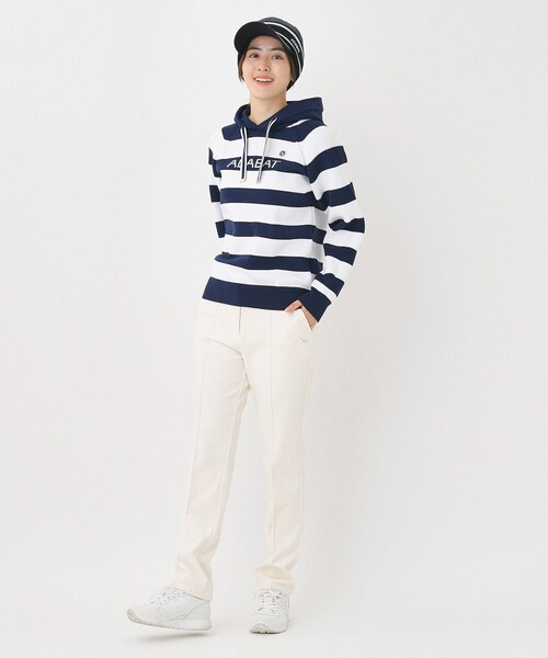 adabat（アダバット）の「ボーダーニットパーカー（ニット/セーター・レディース・グレー系7/ネイビー系2・38/40/42）」の10枚目の写真