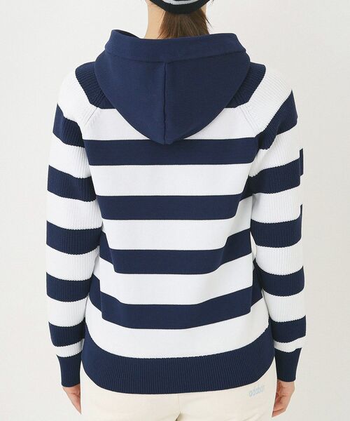 adabat（アダバット）の「ボーダーニットパーカー（ニット/セーター・レディース・グレー系7/ネイビー系2・38/40/42）」の16枚目の写真