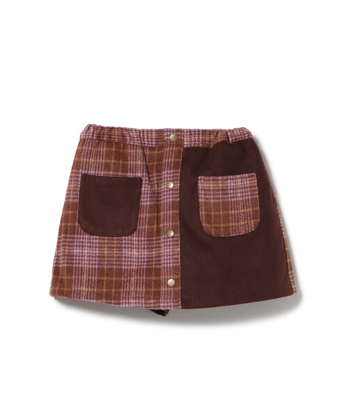 BEAMS mini(ビームスミニ)の「チェック フロントボタン スカートパンツ 2025FW(90~140cm)(その他パンツ・キッズ・ブラウン/ネイビー・100/140/130/120/110/90)」の11枚目の写真