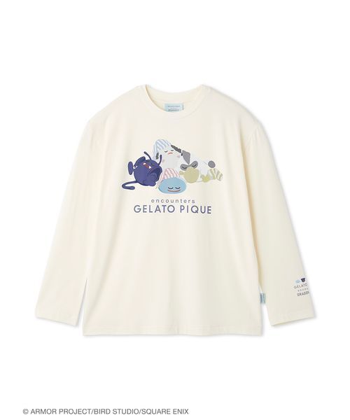 ジェラートピケxドラクエ　スリーピングモンスターロンTロングパンツ　レディース ドラゴンクエスト】【レディース】スリーピングモンスターワンポイント