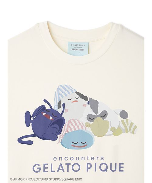 【ドラクエ】【レディース】スリーピングモンスターワンポイントロンT ジェラピケ ドラゴンクエスト】【レディース】スリーピングモンスターワン