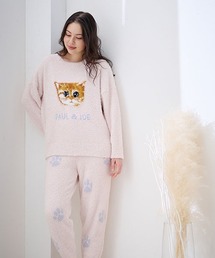 メランジボーダーニットプルオーバー（ルームウェア/パジャマ