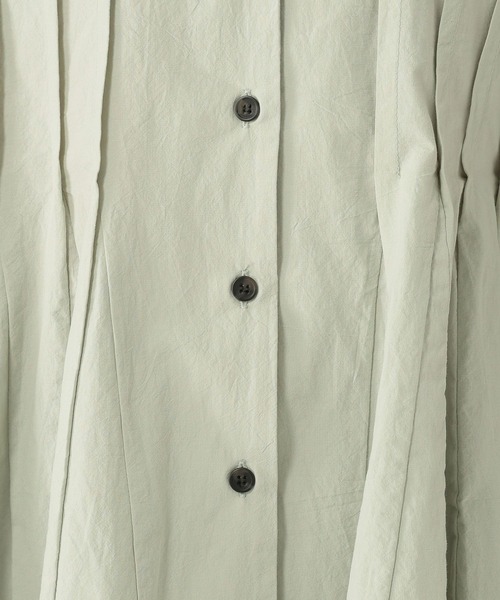 【さわえページ】 daily CLIP】切り替えフレアブラウス（シャツ/ブラウス