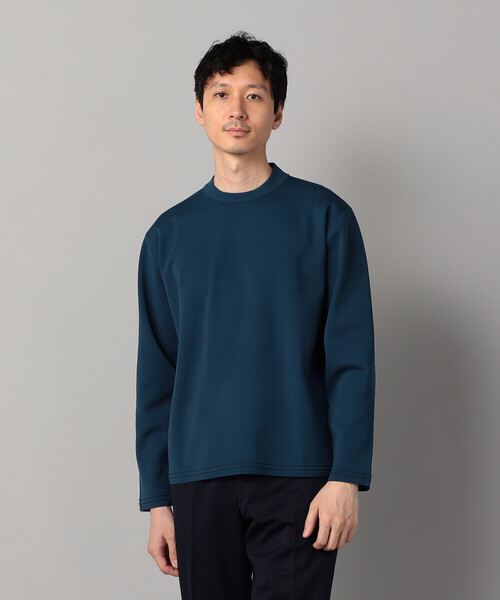 COMME CA MEN(コムサメン)の「ミラノリブ クルーネックニット(ニット/セーター・メンズ・ライトグレー/ブルー/ブラック・L/M)」の1枚目の写真