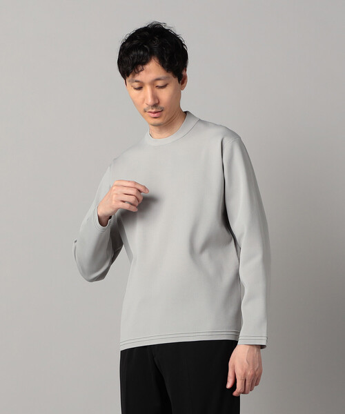 COMME CA MEN(コムサメン)の「ミラノリブ クルーネックニット(ニット/セーター・メンズ・ライトグレー/ブルー/ブラック・L/M)」の3枚目の写真