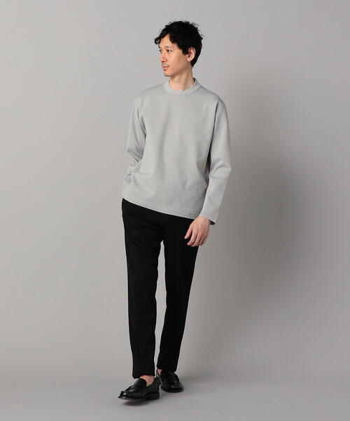 COMME CA MEN(コムサメン)の「ミラノリブ クルーネックニット(ニット/セーター・メンズ・ライトグレー/ブルー/ブラック・L/M)」の4枚目の写真