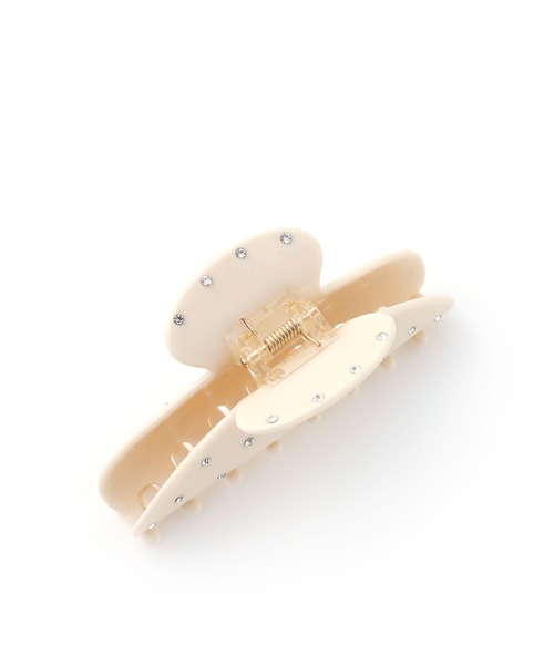 colleca la（コレカラ）の「ドットストーン バンスクリップ（バレッタ/ヘアクリップ・レディース・ブラック/ホワイト・FREE）」の10枚目の写真