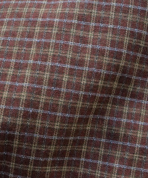 Crisp（クリスプ）の「チェックワイドシャツ（シャツ/ブラウス・レディース・ブラウン/ベージュ・FREE）」の3枚目の写真