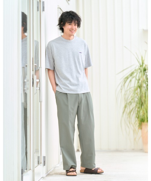 THOUSAND MILE（サウザンドマイル）の「[M's]TUCK LONG PANTS HIGH AIR PERMEABILITY/タックロングパンツ（その他パンツ・メンズ・セージグリーン/ブラック/グレイッシュベージュ・S/M/L/XL）」の3枚目の写真
