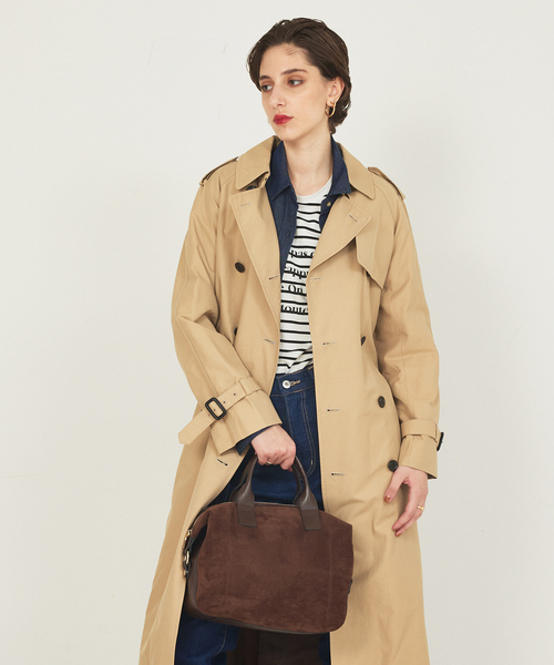 LOWELL things（ロウェル　シングス）の「Velu / 2WAYスエードボストンバッグ（ボストンバッグ・レディース・ブラック/ダークブラウン・フリー）」の14枚目の写真