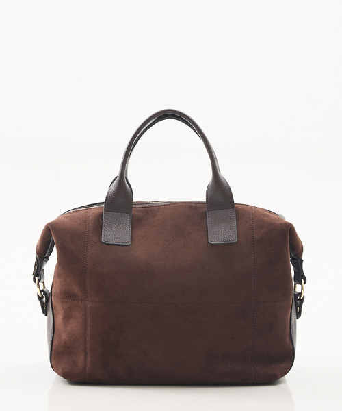 LOWELL things（ロウェル　シングス）の「Velu / 2WAYスエードボストンバッグ（ボストンバッグ・レディース・ブラック/ダークブラウン・フリー）」の13枚目の写真